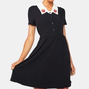 NWT Dangerfield Strawberry Dress Gothic Rockabilly